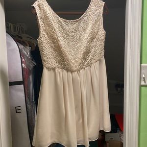 Champagne colored short dress